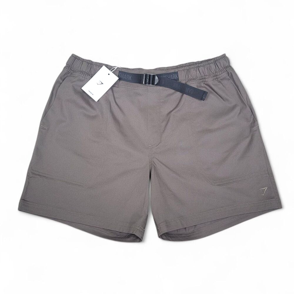 Gymshark Shorts Men's L Rest Day Woven Casual Athleisure Loungewear Brown NWT